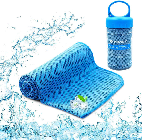 Cooling Towels 120X30 Cm, Ice Cool Microfibre Towel for Neck, Soft Breathable for Gym, Yoga, Golf, Running, Camping & Hot Weather