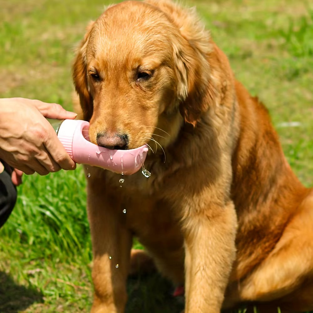 CoolNest Dog Travel Water Bottle – Leak-Proof Hydration Bottle with Food Storage Option